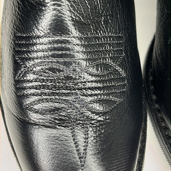 Abilene Sage Western Black Dress Boots Round Toe Zipper Side Men’s US 7.5 D - Picture 6 of 14